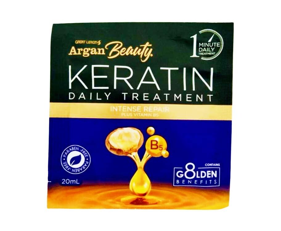 Argan Beauty Keratin Daily Treatment Intense Repair Plus Vitamin B5 20mL