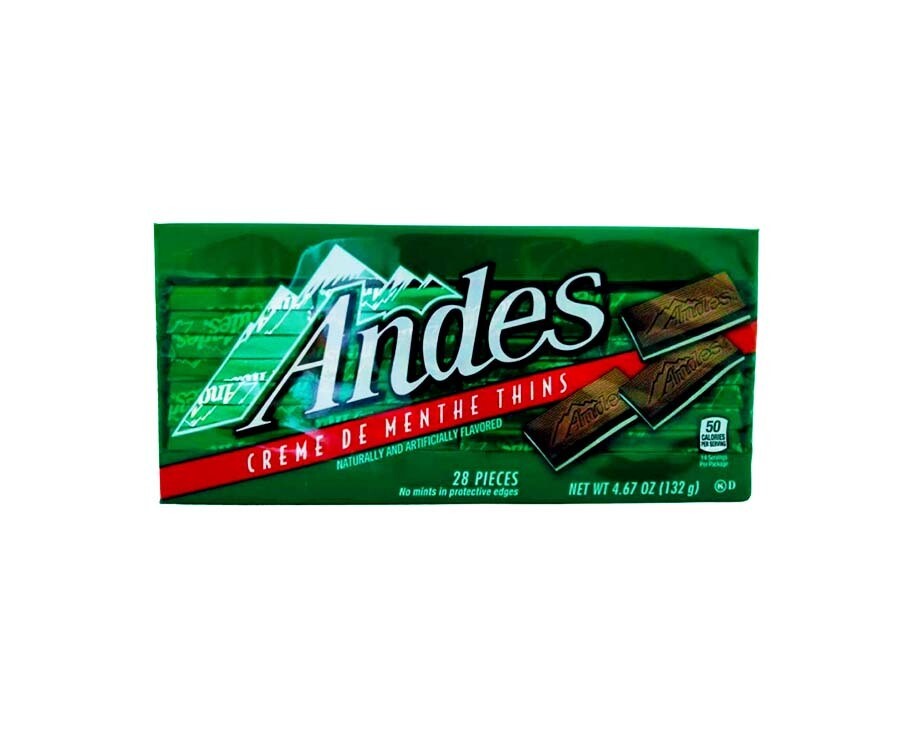 Andes Creme De Menthe Thins 28 Pieces 132g