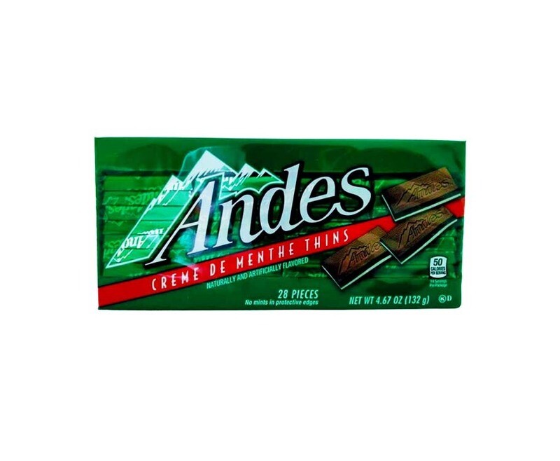 Andes Creme De Menthe Thins 28 Pieces 132g