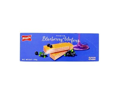 Bissin Premium Blueberry Wafers 3 Packs 100g
