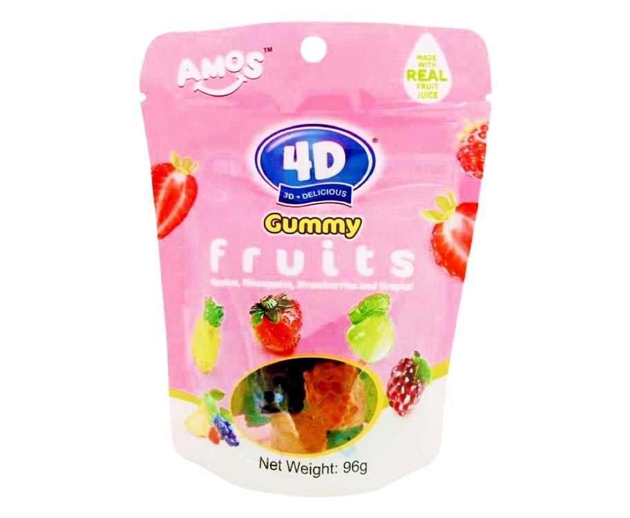 Amos 4D Gummy Fruits 96g
