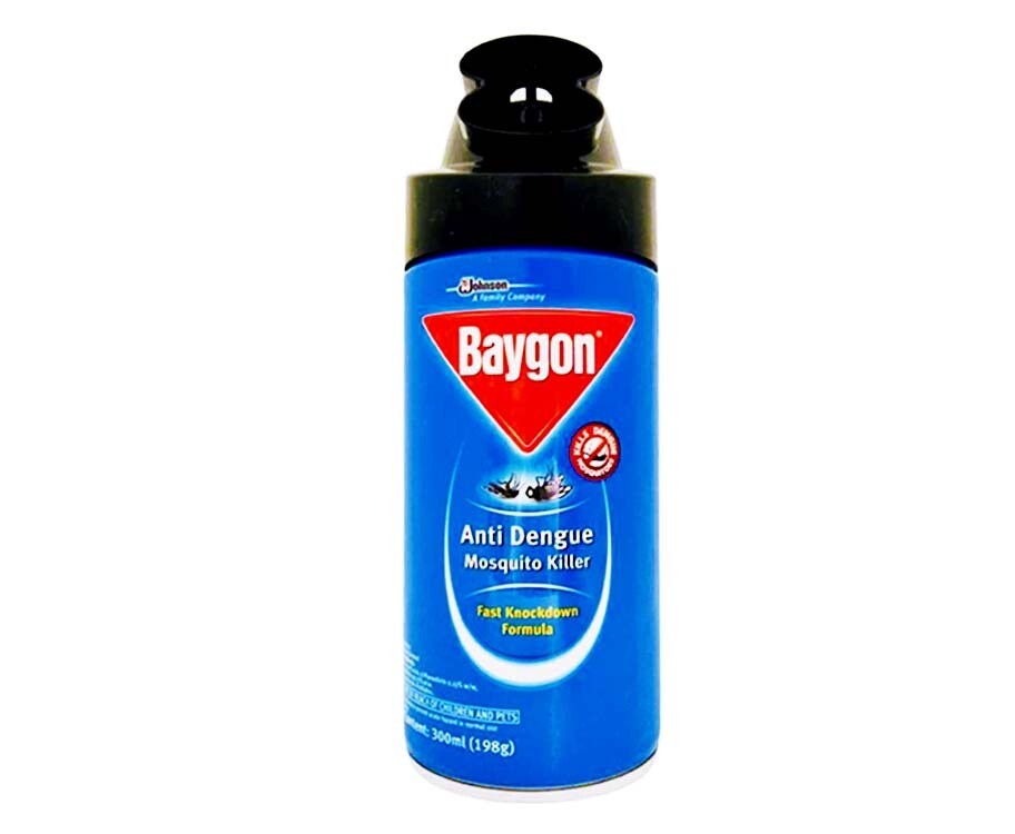 Baygon Anti Dengue Mosquito Killer Fast Knockdown Formula 300mL (198g)