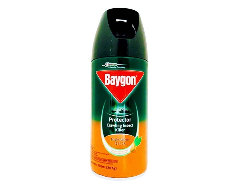 Baygon Protector Crawling Insect Killer Triple Action (3 in 1) 300mL (207g)