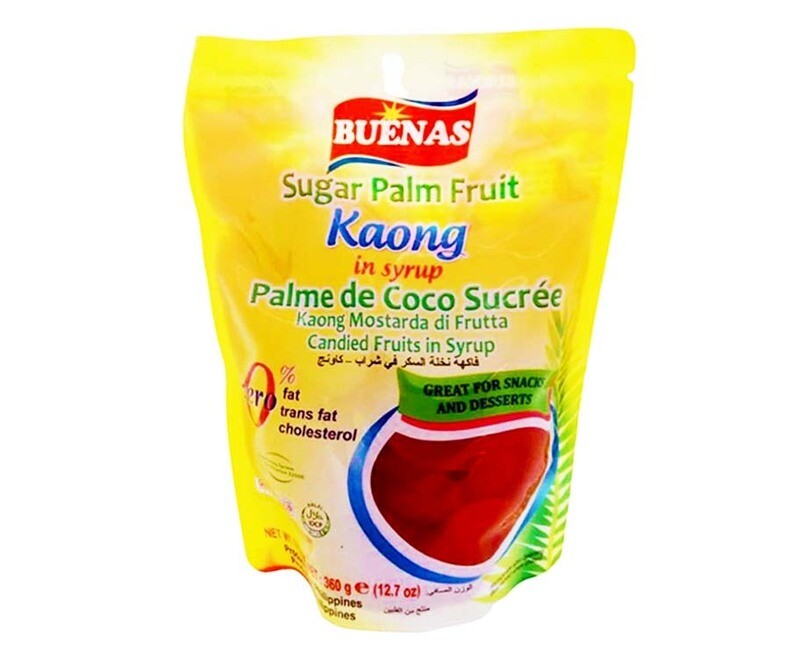 Buenas Sugar Palm Fruit Kaong in Syrup Red 360g