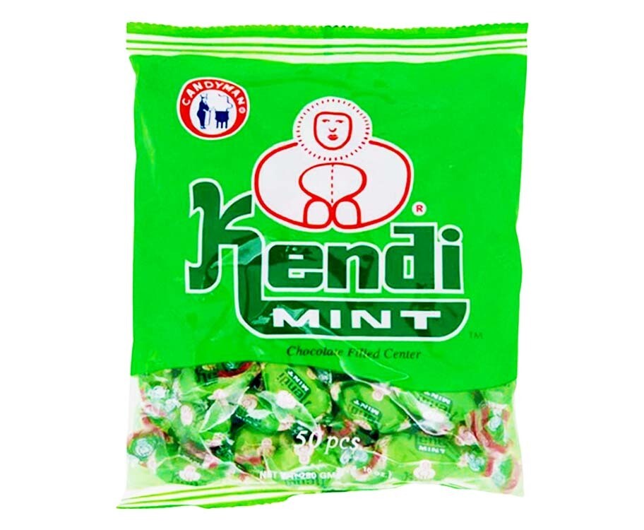 Candyman Kendi Mint Chocolate Filled Center 50 Pieces 230g