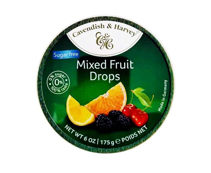 Cavendish & Harvey Mixed Fruit Drops Sugar Free 175g