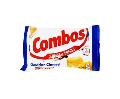 Combos Stuffed Snacks Cheddar Cheese Baked Crackers 48.2g