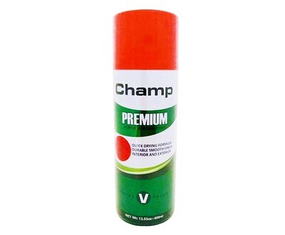 Champ Premium Acrylic Aerosol Paint C107 Red 400mL