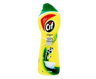 Cif Cream with 100% Natural Cleaning Particles Lemon 250mL
