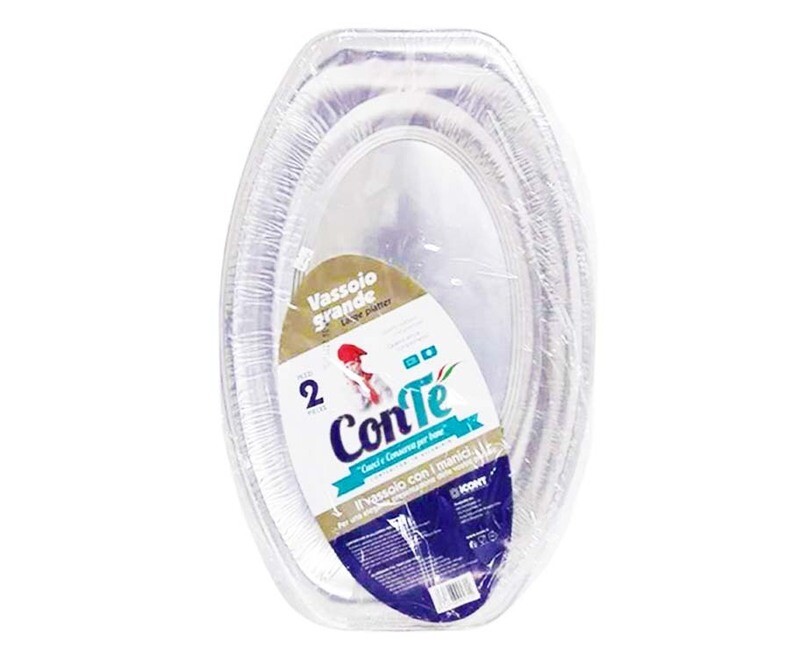 ConTé Aluminum Tray Large Platter 2 Pieces