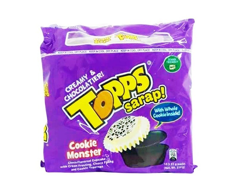 Cupp Keyk Topps Cookie Monster Cupcake (10 Packs x 31g)