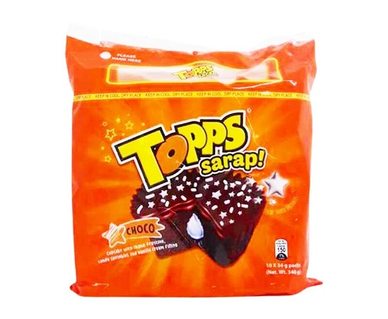 Cupp Keyk Topps Choco Cupcake (10 Packs x 34g)