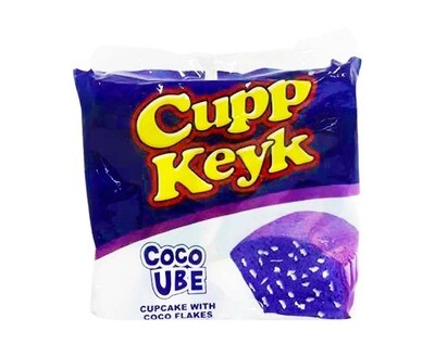 Cupp Keyk Coco Ube Cupcake with Coco Flakes (10 Packs x 33g)