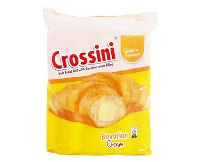 Crossini Soft Bread Roll with Bavarian Cream Filling (10 Packs x 37g)