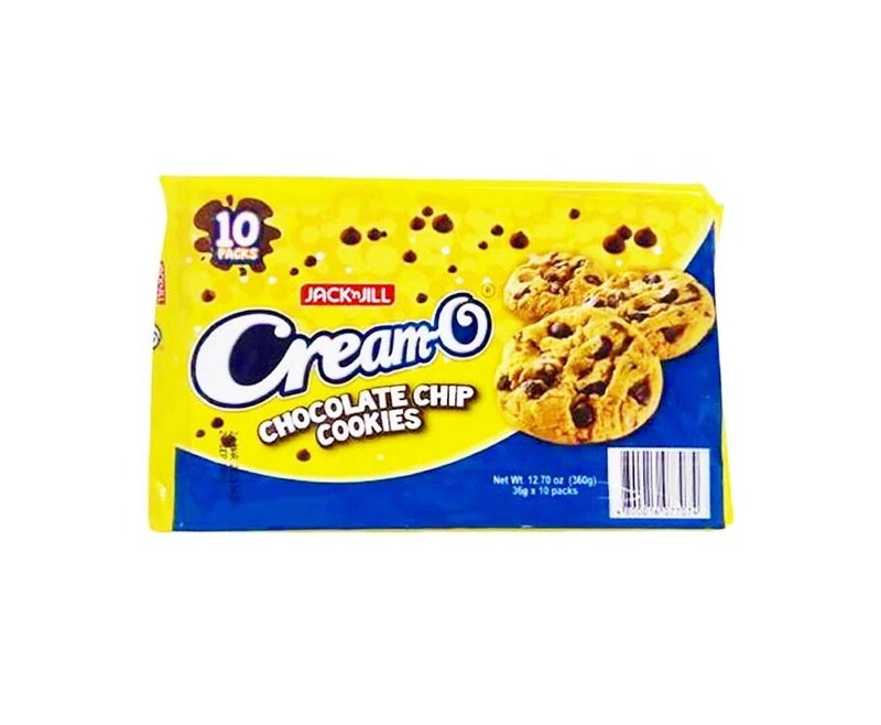 Jack 'n Jill CreamO Chocolate Chip Cookies (10 Packs x 36g) 360g