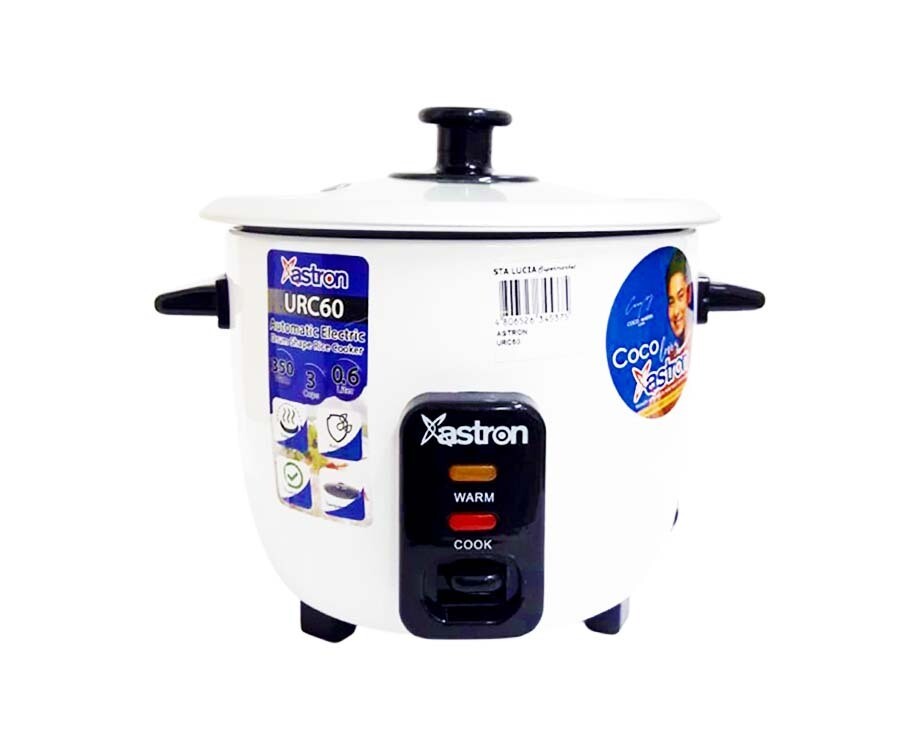 Astron Automatic Electric Rice Cooker URC60 350w 22.3cm x 20cm x 22.3c