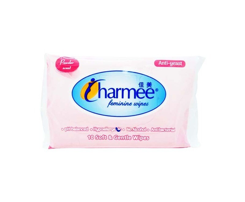 Charmee Feminine Wipes Powder Scent 10 Wipes