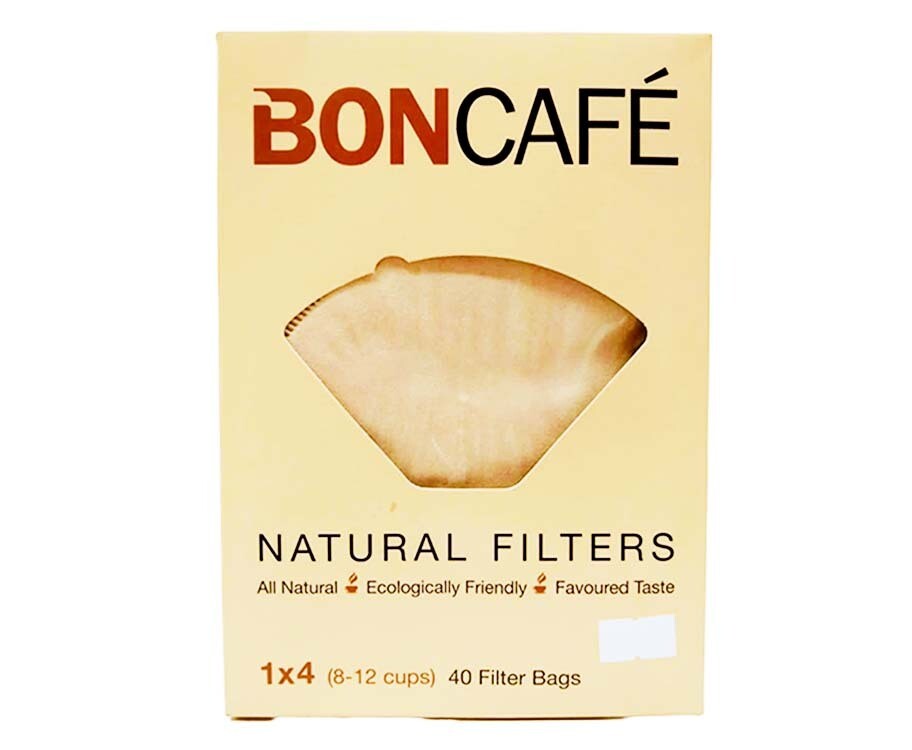BonCafé Natural Filters 1x4 (8-12 Cups) 40 Pieces