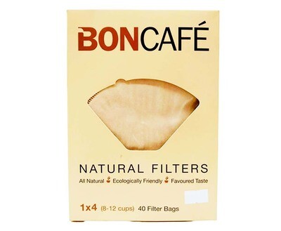 BonCafé Natural Filters 1x4 (8-12 Cups) 40 Filter Bags