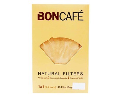 BonCafé Natural Filters 1x1 (1-2 Cups) 40 Filter Bags