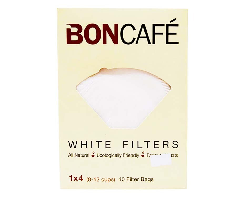 BonCafé White Filters 1x4 (8-12 Cups) 40 Pieces