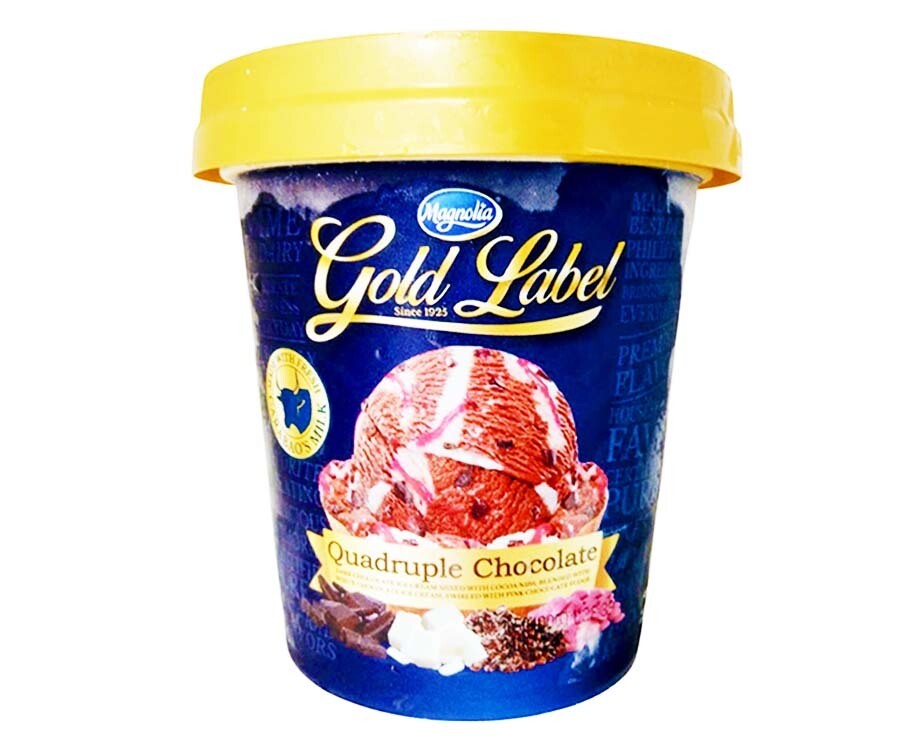 Magnolia Gold Label Quadruple Chocolate Ice Cream 450ml