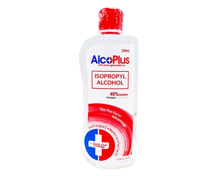 AlcoPlus Isopropyl Alcohol 40% Solution Antiseptic Disinfectant 250mL