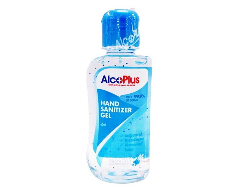 AlcoPlus Hand Sanitizer Gel with Vit E Beads 60mL