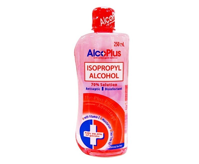 AlcoPlus Isopropyl Alcohol 70% Solution Antiseptic Disinfectant 250mL