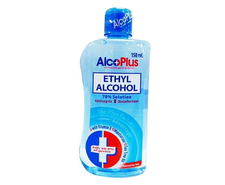 AlcoPlus Ethyl Alcohol 70% Solution Antiseptic Disinfectant 150mL