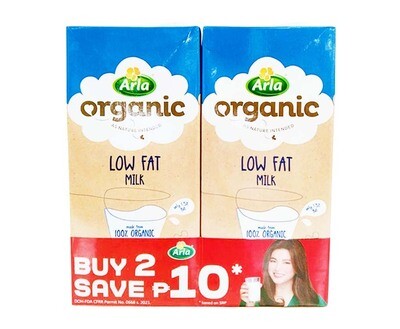 Arla Organic Low Fat Milk (2 Packs x 1L)