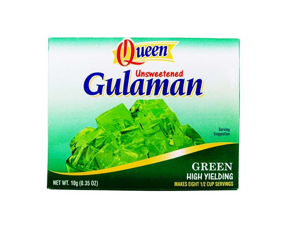 Queen Unsweetened Gulaman Green High Yielding 10g
