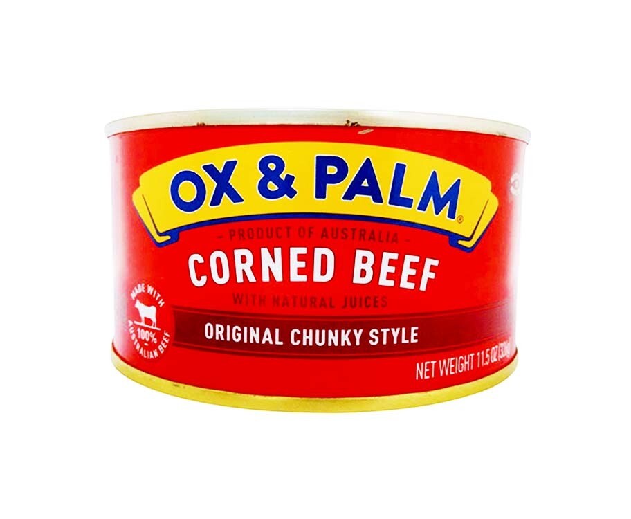 Ox &amp; Palm Cornbeef Original Chunky Style 326g