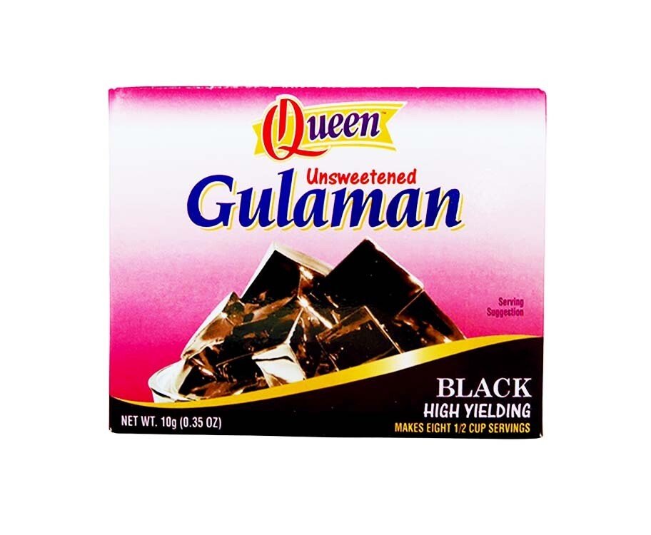 Queen Unsweetened Gulaman Black High Yielding 10g
