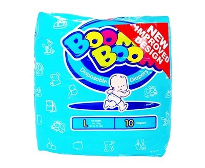 Boom Boom Disposable Diapers L-9 to 13kg 10pcs.