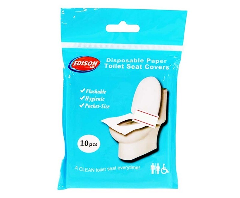Edison Disposable Paper Toilet Seat Covers 10pcs.