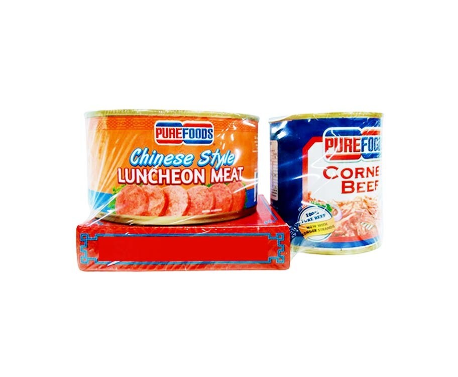 Purefoods Chinese Style Luncheon Meat 350g+CornedBeef210g