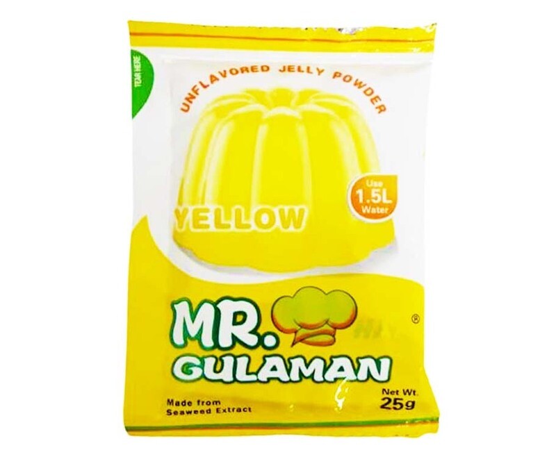 Mr. Hat Gulaman Unflavored Jelly Powder Yellow 25g