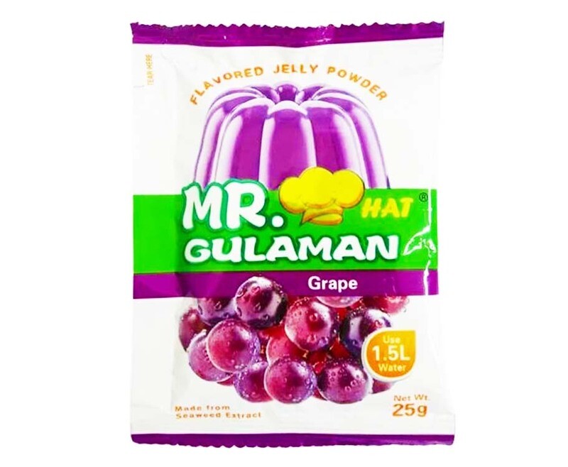 Mr. Hat Gulaman Flavored Jelly Powder Grape 25g