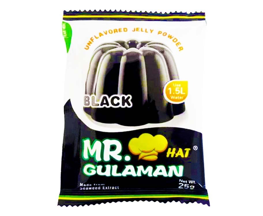 Mr. Hat Gulaman Unflavored Jelly Powder Black 25g