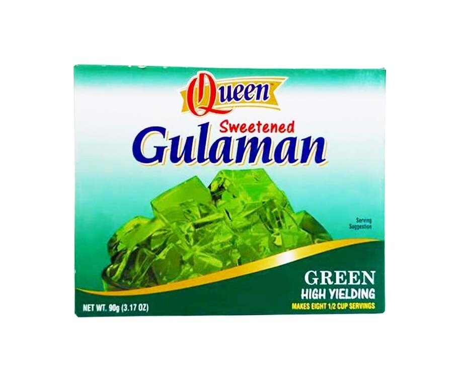 Queen Sweetened Gulaman Green High Yielding 90g