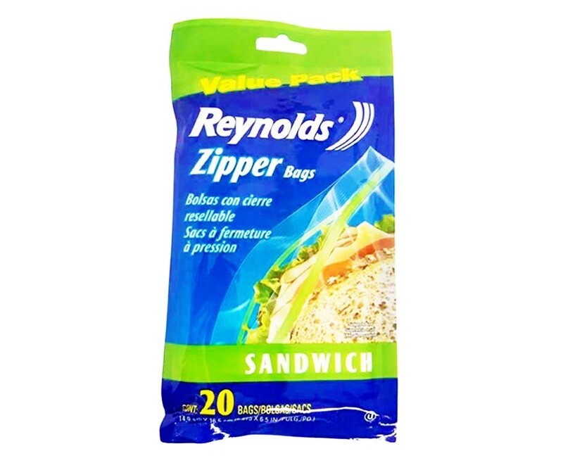 Reynolds Zipper Bags Sandwich Value Pack 20 Bags