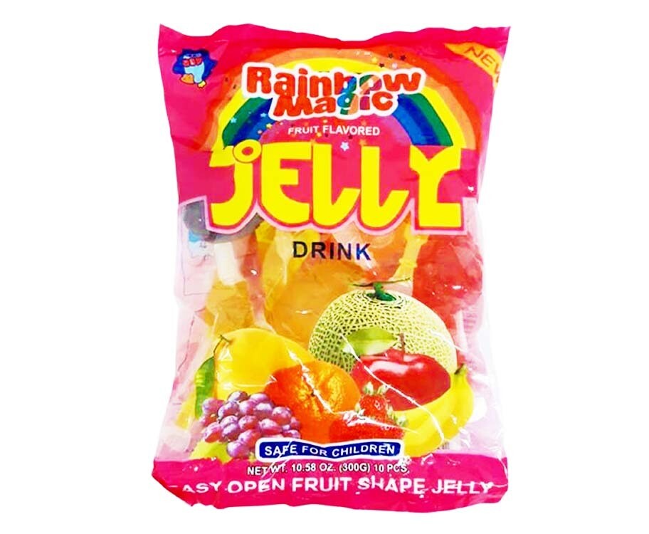 Rainbow Magic Fruit Flavored Jelly Drink 10 Pieces 300g