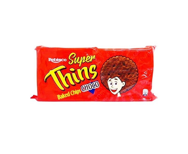 Rebisco Super Thins Baked Chips Choco (10 Packs x 26g)