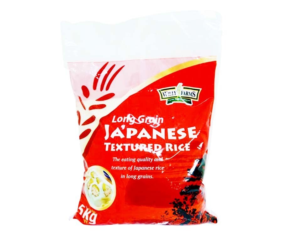 Willy Farms Long Grain Japanese Textured Rice 5kg