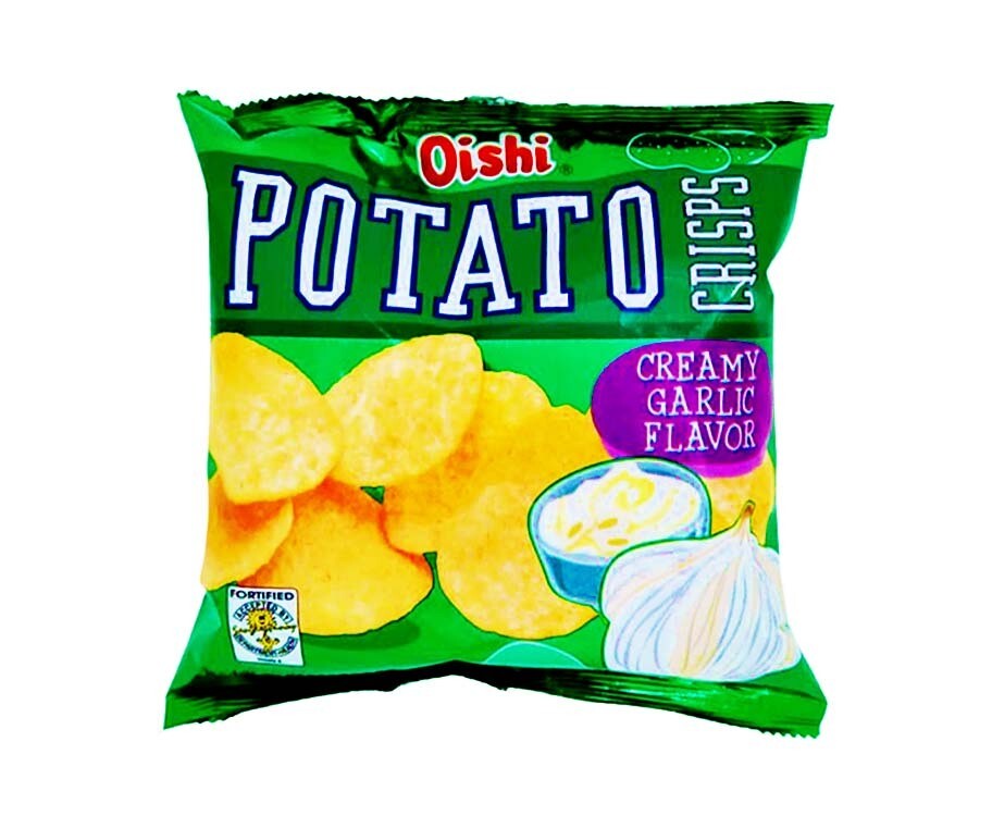 Oishi Potato Crisps Creamy Garlic Flavor 50g