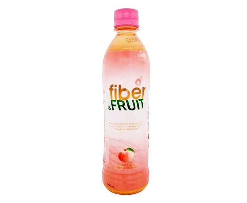 Oishi Fiber & Fruit Peach Flavor Fruit Juice Drink 500mL
