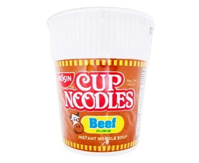 Nissin Cup Noodles Beef Flavor Instant Noodle Soup 60g