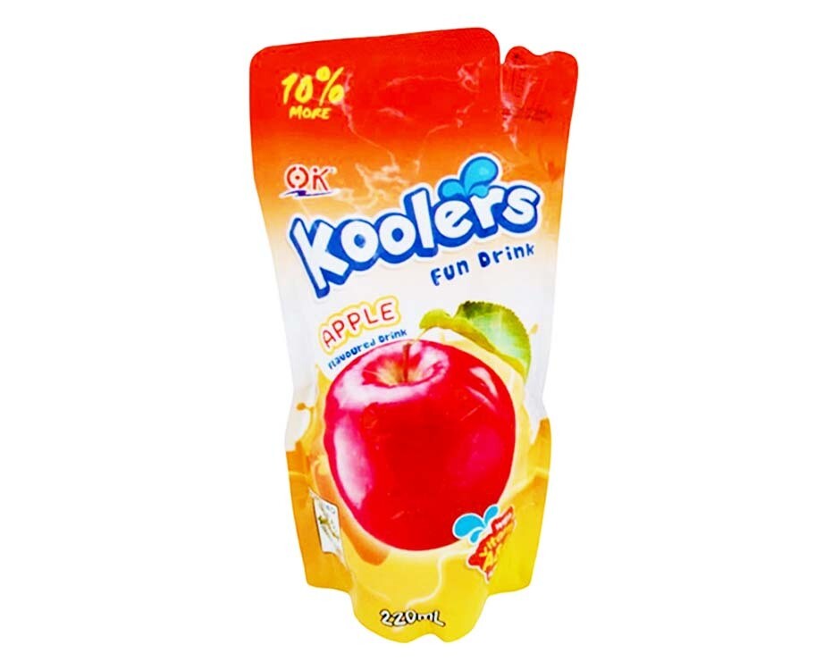 O.K. Koolers Fun Drink Apple Flavoured Drink 220mL