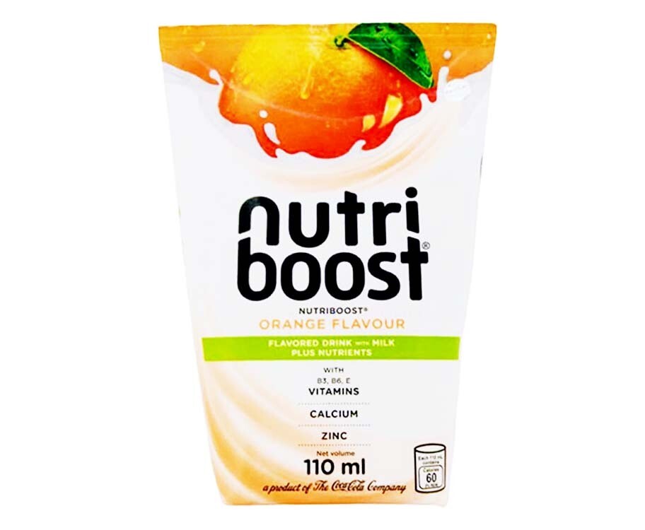 Nutri Boost Orange Flavour Flavored Drink with Milk Plus Nuorients 110mL